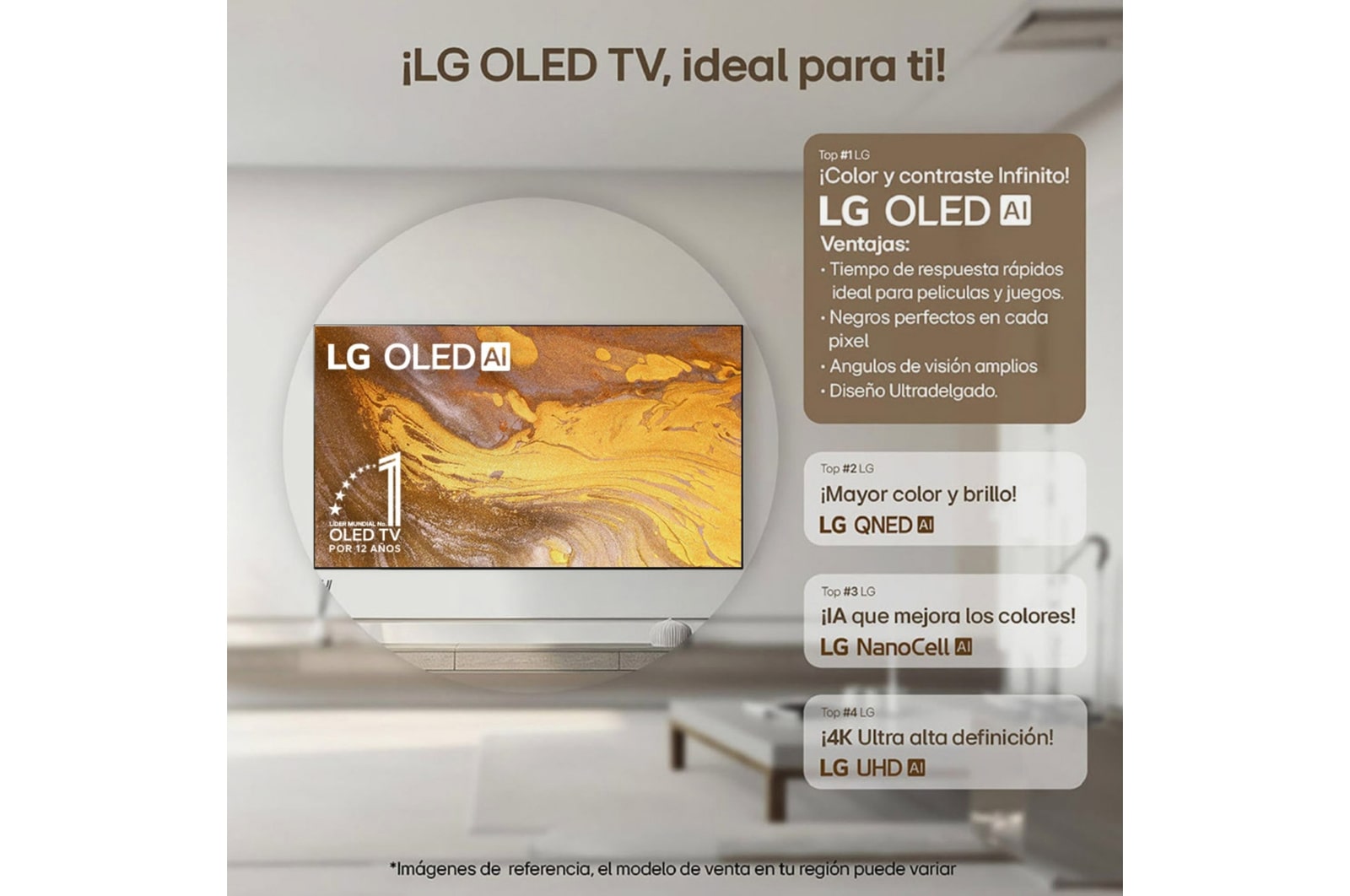 Televisor LG 83" OLED evo